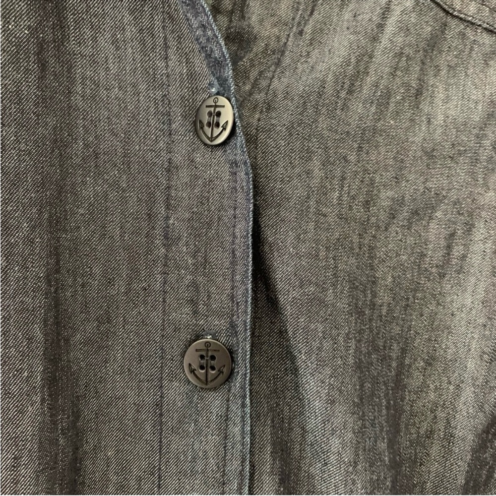 Sz 10 Trina Turk Blue Denim Dress with pockets - Picture 7 of 7